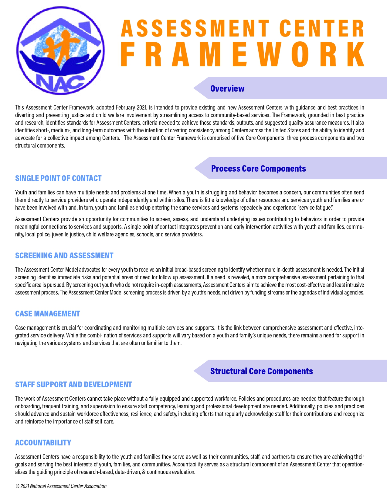 The Assessment Center Framework